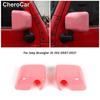 Pink Rearview Side Mirror Trim Cover Accessories for Jeep Wrangler 07-17 JK JKU