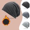 Slouchy Running Cycling Cap Polar Fleece Earmuffs Bicycle Hat Winter Beanie Hat  for Men Women