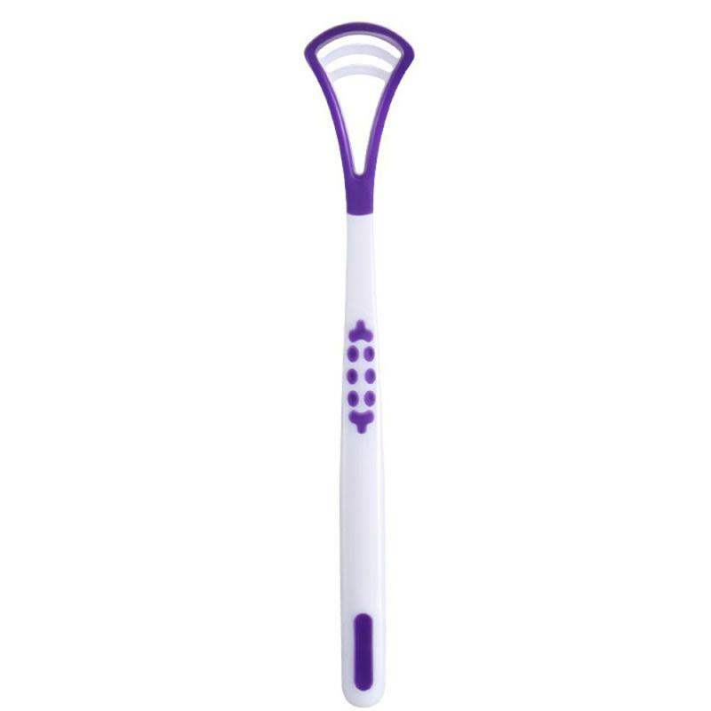 Portable Macaron Tongue Cleaner Brush Fresh Breath Scraper Remove Coating Oral Hygiene Tool for Healthy Teeth