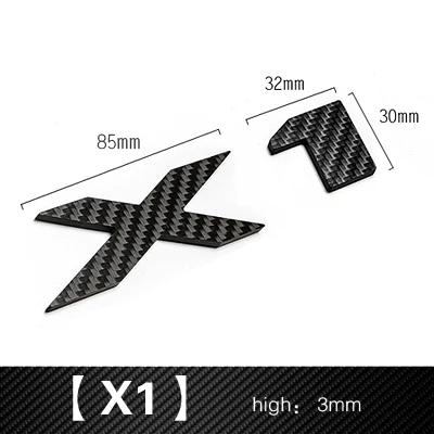 

For BMW X1 E84 F48 X3 F25 G01 E83 X5 E70 F15 G05 E53 X6 Carbon Fiber Car Body Fender Trunk Decoration Badge Stickers Accessories