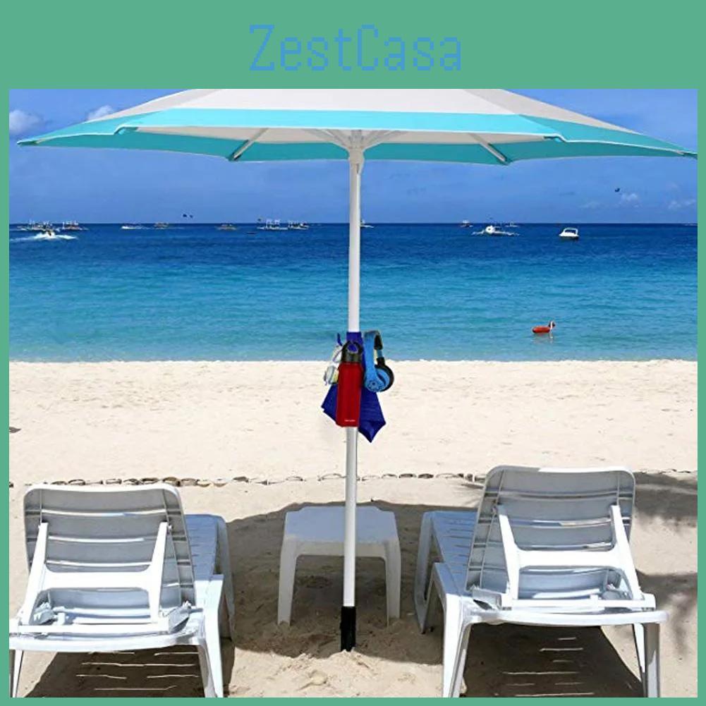 Sunshade Umbrella Beach Plastic Hook Hanging Rack Outdoor Camping Trip Clasp 4 Prong Hook For Towels Bags Hats Hanger