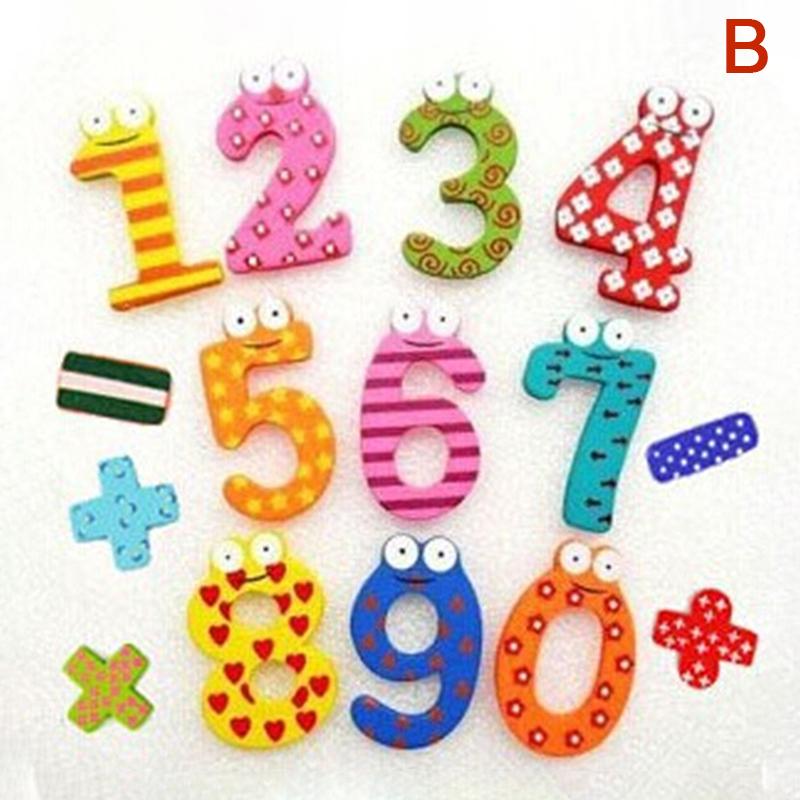 1Set Magnetic Learning Alphabet Letters Fridge Magnets Refrigerator Stickers Wooden Educational Kids Toys for Children