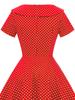 Wedtrend Retro 50s Rockabilly Swing Short Party Formal Perfect for and Plus Red and White Petite Size M Women's Dress, Sleeve, Dress, Dress, Weddings,