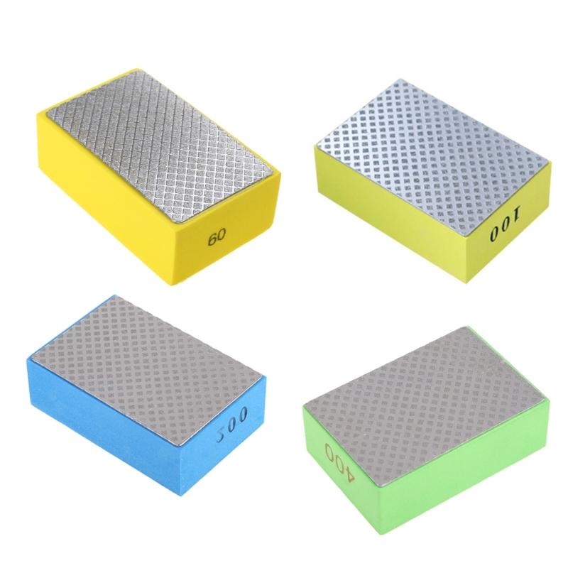 Durable Diamond Hand Polishing Pads for Sanding Concrete Glass Stone Granite Marble Remove for Sharp Edge 60# 100# 200#