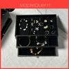 Walnut Jewelry Box With Multiple Compartments For Earrings Necklaces And Rings Gift For Women