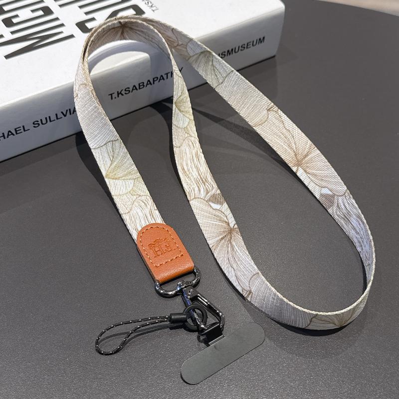 Retro Pattern Crossbody Cell Phone Lanyard Adjustable Hanging Neck Mobile Phone Strap Lanyard Pendant With Universal Card Gasket
