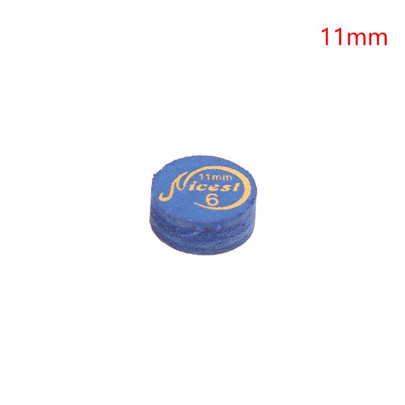 1Pc Black Blue Brown Color 11/14Mm 6 Layers Real Leather Carom Billiard Pool Cue Tips Soft Medium Hard Billiard Accessories