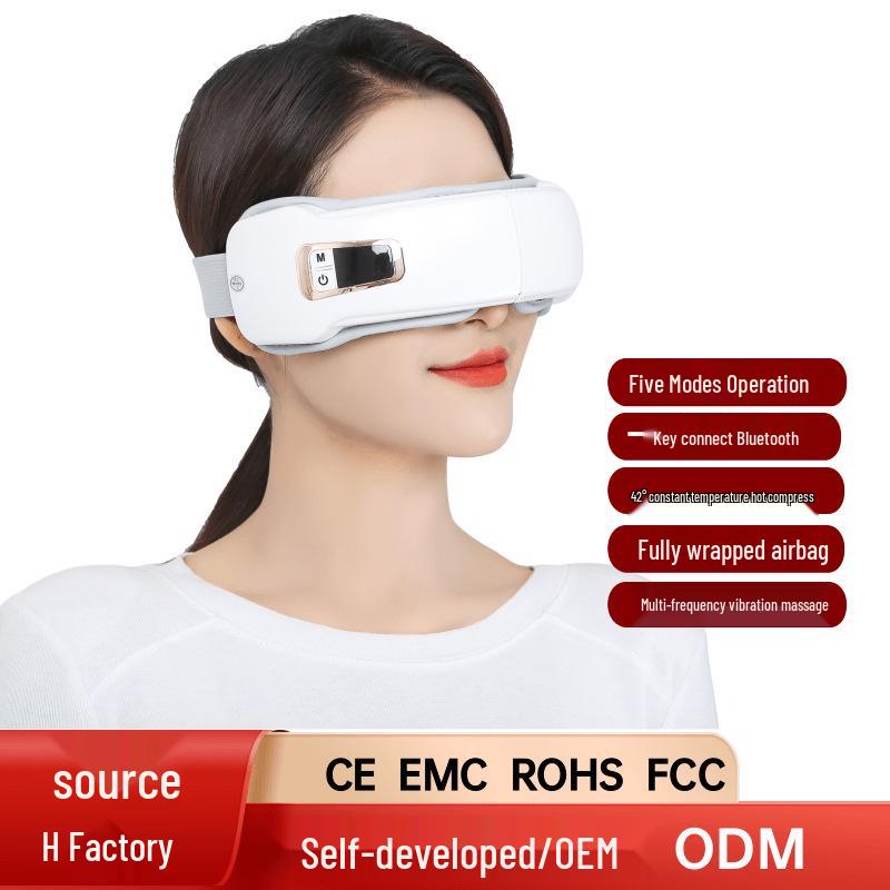 Smart Eye Massager: Air Pressure Kneading & Hot Compress Eye Care Device