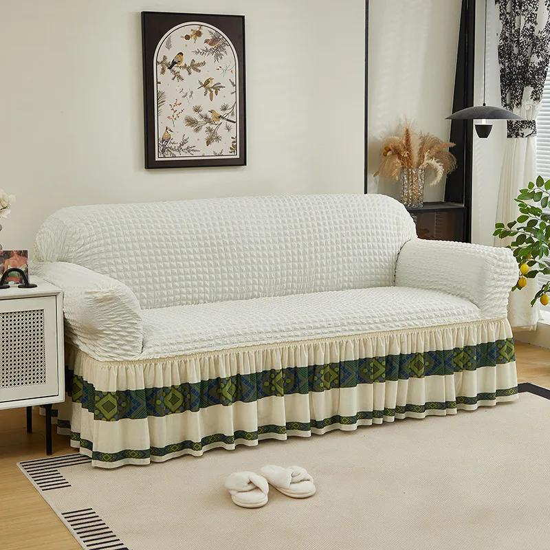 

Sofa Cover General Universal Elastic Bubble Grid Sofa Cushion Cover For Four Seasons General Cover Washable Durable Slip Covers 1 Steater(90-140cm)