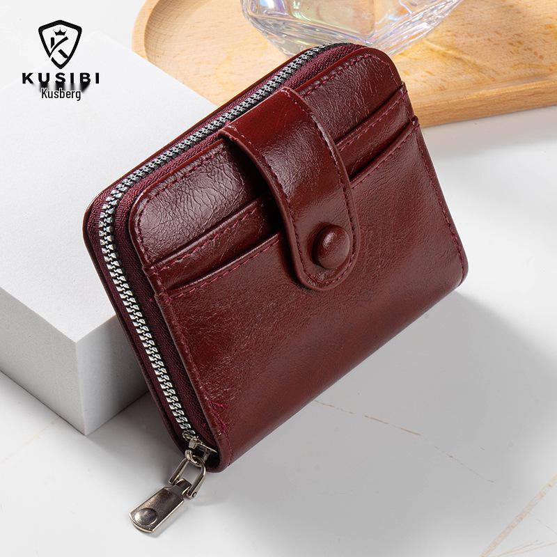 Unisex Zippered Multi-Card Wallet & Coin Purse