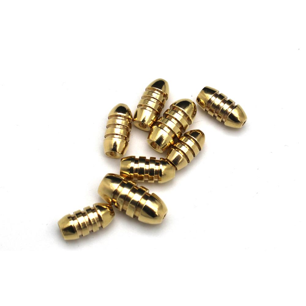 20pcs/lot Bullet Copper Fishing Sinkers for Soft Lure Bait Line Additional Weight Sinkers Fly Tying Accessories 1.8g 3.5g 7g 10g