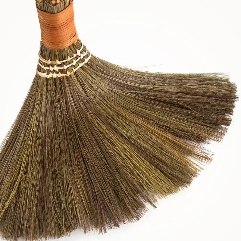 Japanese Imports Wooden FloorSoft Fur Broom Sweeping Broom Home Floor Hair Clean Mans Grass Broom Dust Brush Clean Tool