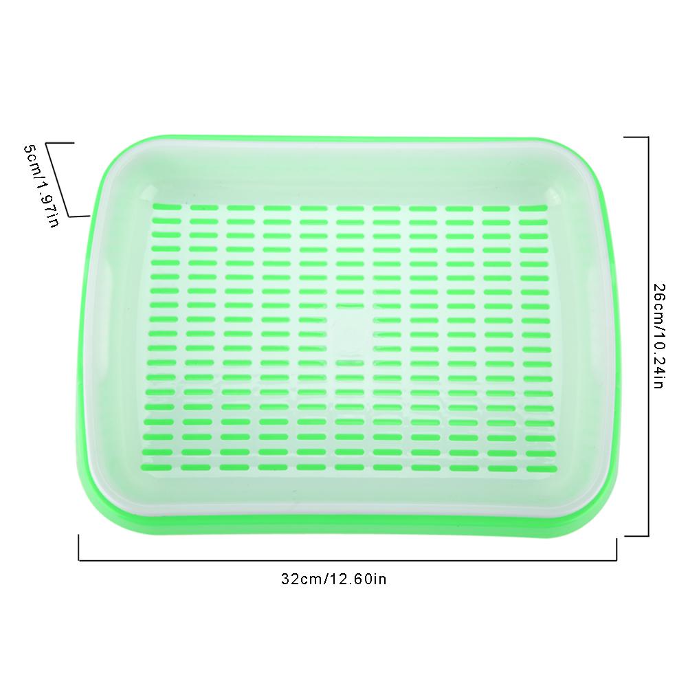Hållbar Hydroponics Korg Plantbricka Fröplanta Kruka Blomma Grönsaksfrö Odla Låda Grön