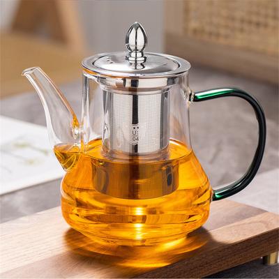 Nouvelle théière en verre avec infuseur Bouilloire à thé Infuseurs Pichet Service à thé Cuisine Salle à manger Bar Maison Thé Verre Théière en verre pour vous
