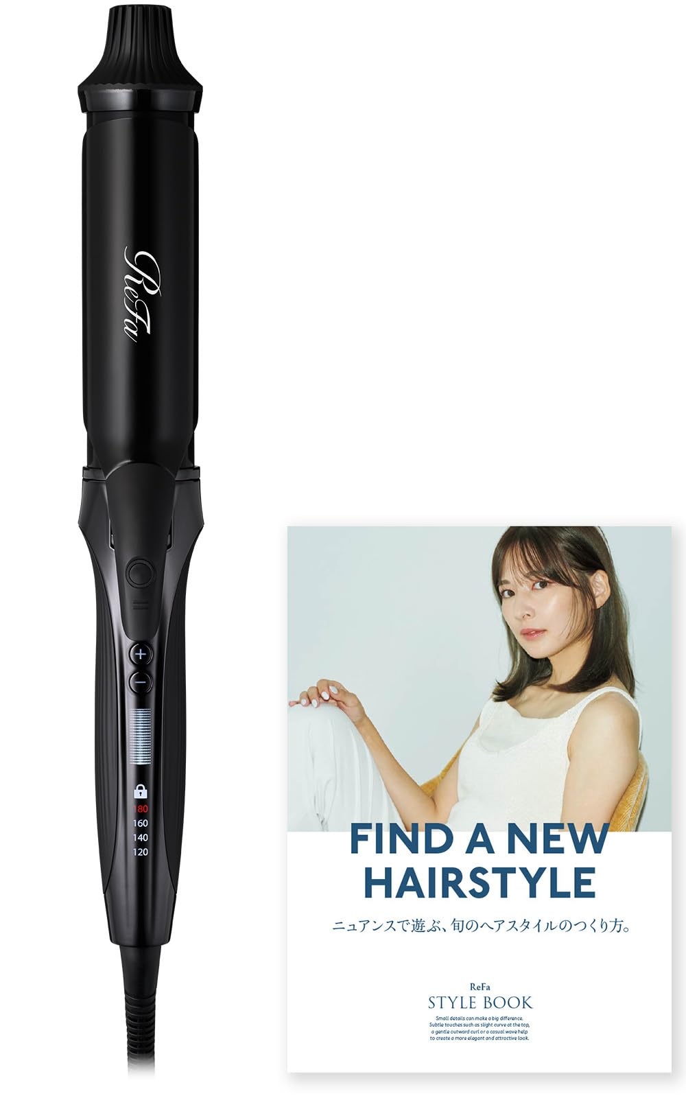 loja ReFa Curl Iron Pro 38mm ReFa CURL IRON PRO 38mm Ferro de cabelo preto Novo modelo [somente oficial]
