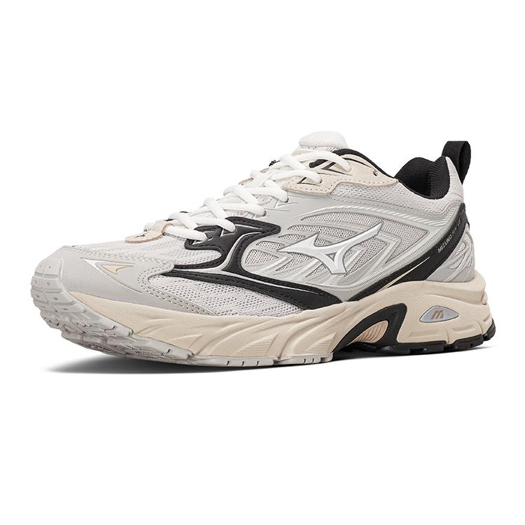 Mizuno Retro Functional Shock Absorbing Non-Slip Wear-Resistant Low-Top Sports Running Shoes Unisex sneaker Light-Gray D1GH241505