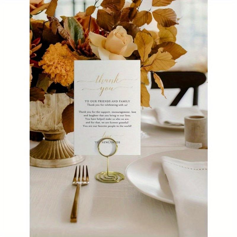 1PCS Stainless Steel Card Holder Number Holder Is Reusable And Indispensable For Weddings, Graduations, Restaurants, And Christmas Gift Events