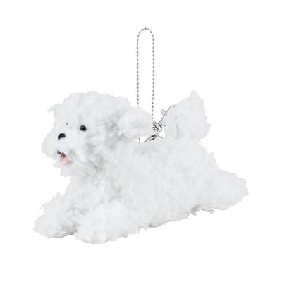 Livheart Flappy Bichon Frise Pouch 20cm with Cute Dog Accessory (approx. Long) Chain, Case, 37252-11
