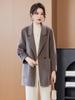 Women's 2025 Korean Style Simple Winter Wool Coat - Double-Faced Petite Design