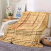 Vintage Soft Flannel Blanket  Lightweight Durable Polyester  Washable AllSeason  CasualOutdoor Use  Gift
