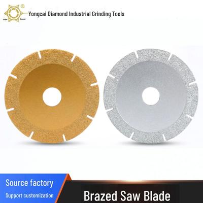 Brazed Diamond Saw Blade for Ceramic, Marble, Stone, and Concrete Cutting