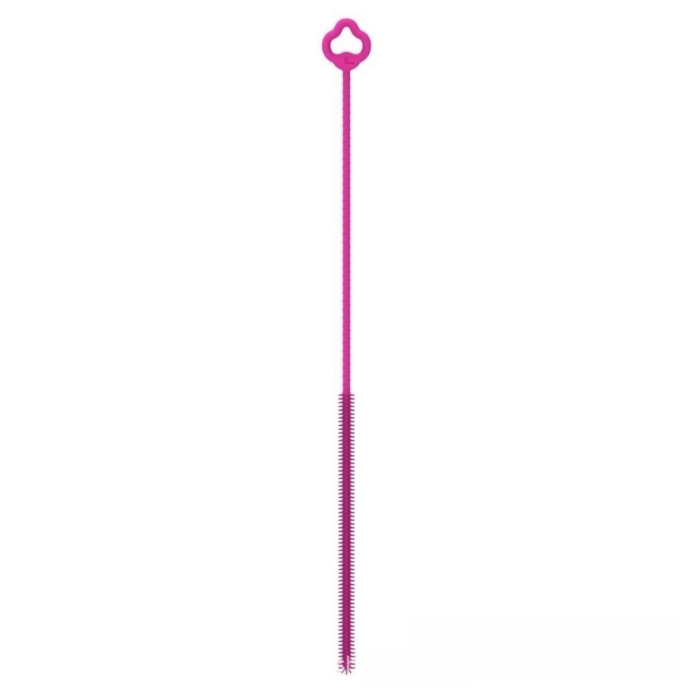 Soft Bristle Silicone Straw Brush Long Handle Bottle Brush Straw Cleaning Brush For Long Straws