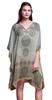 Phagun Ladies Kaftan Holiday Loungewear Midi Dress Beach Coverup-4X-5X