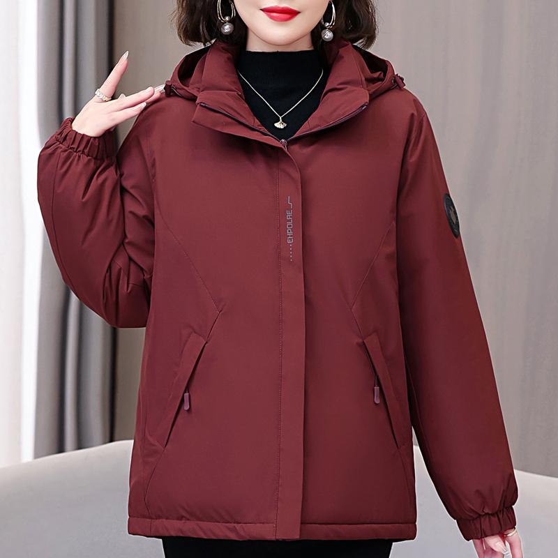 Winter Woman Parkas Hooded Thick Warm Outerwears Loose Women's Coats