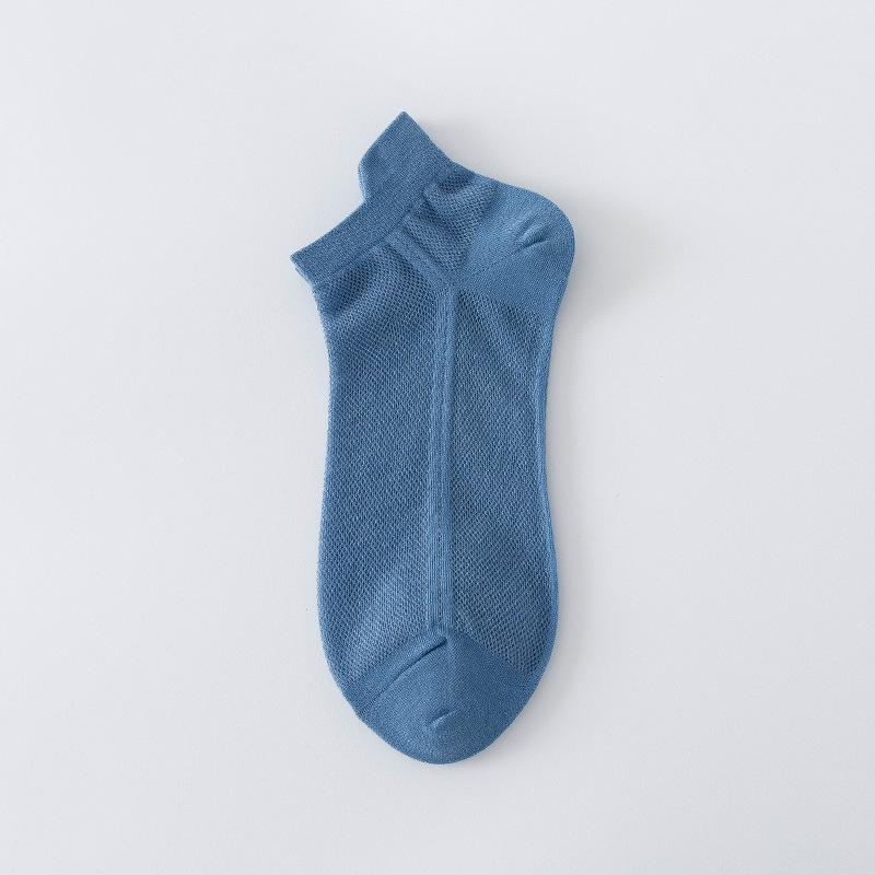 Men s Breathable Cotton Ankle Socks - Spring/Summer Low-Cut, Thin Mesh, Casual Sports. One Size