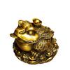 Copper Ingot Ornaments Shop Opening Gifts Three Feet Golden Cicada Toad Home Decoration Crafts