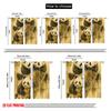 2pcs,2D Plane Printing Curtain Popular Panda Trio Playtime Polyester Woven (without Rod) Festive Perfect for Living Room,