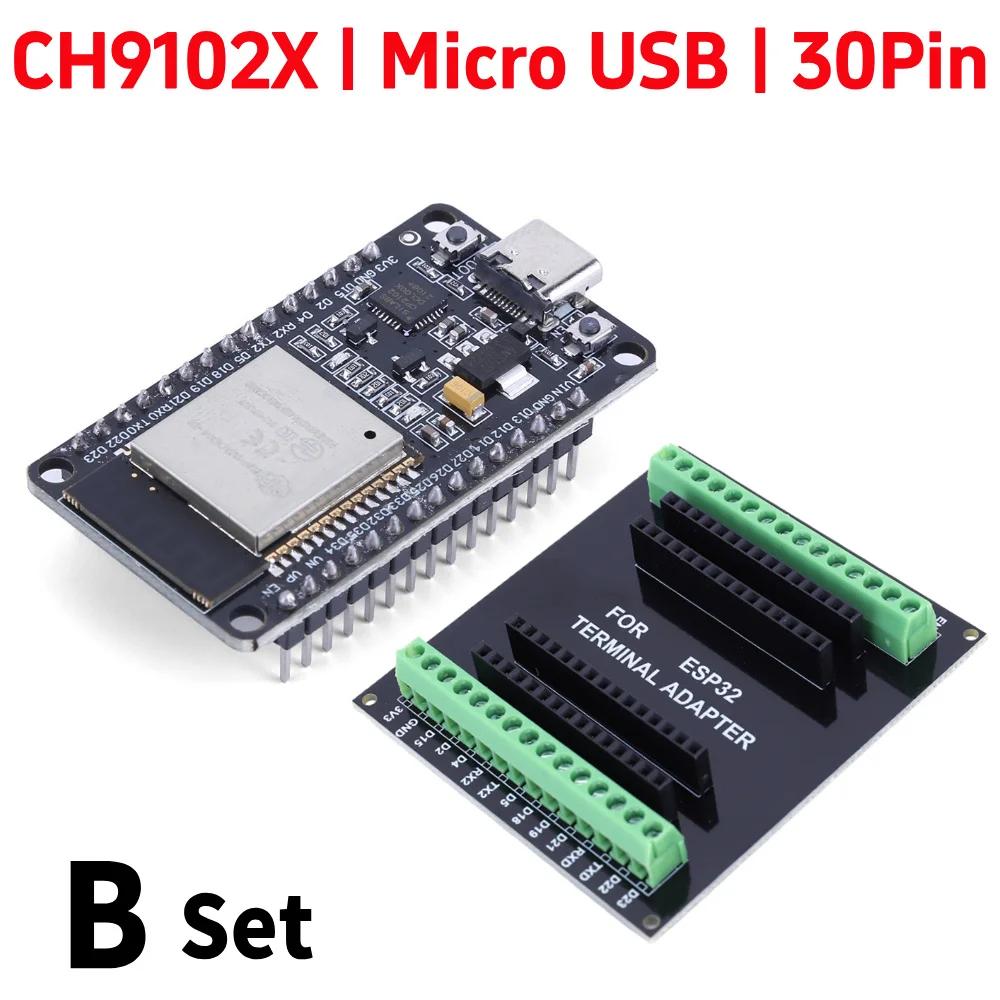 GPIO 1 Into 2 ESP32 Expansion Board CP2102 NodeMCU-32S Lua 30Pin Module GPIO WiFi Bluetooth-compatible Low Power Module