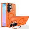 Luxury Matte Clear With Holder Magnetic For Magsafe Case For Samsung Galaxy S26 Ultra S25 FE S24 S23 Ultra Plus Shockproof Cover