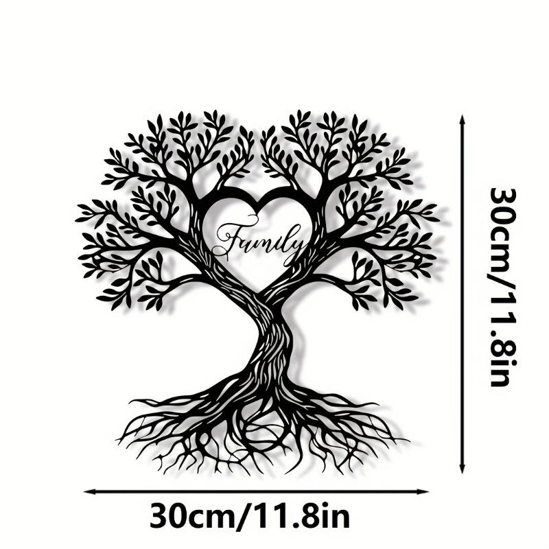 1PC creative love tree plastic art wall hanging, modern simple wall decoration, romantic home decoration