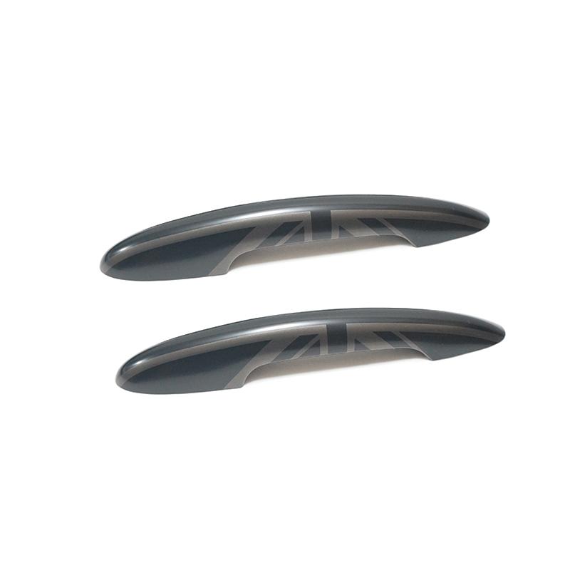 

2 шт. в наборе, наклейка на дверную ручку с черным флагом, накладка для MINI Cooper S JCW F56 F57, автомобильный Стайлинг, внешние детали