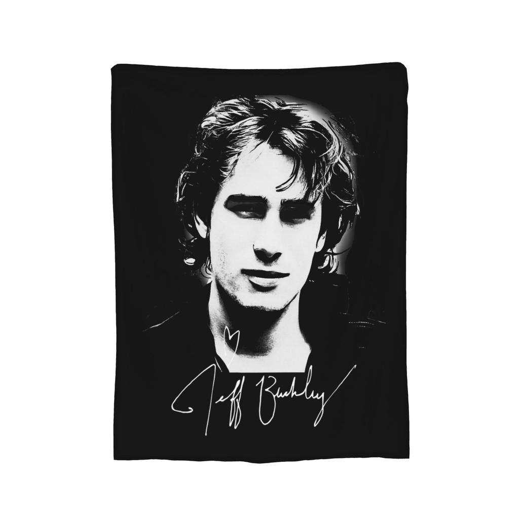 Jeff Buckley Volle Momente Legende Sänger Rock Flanell Überwurfdecke Decke für Bettwäsche Outdoor Super Warm Bettwäsche Überwürfe,