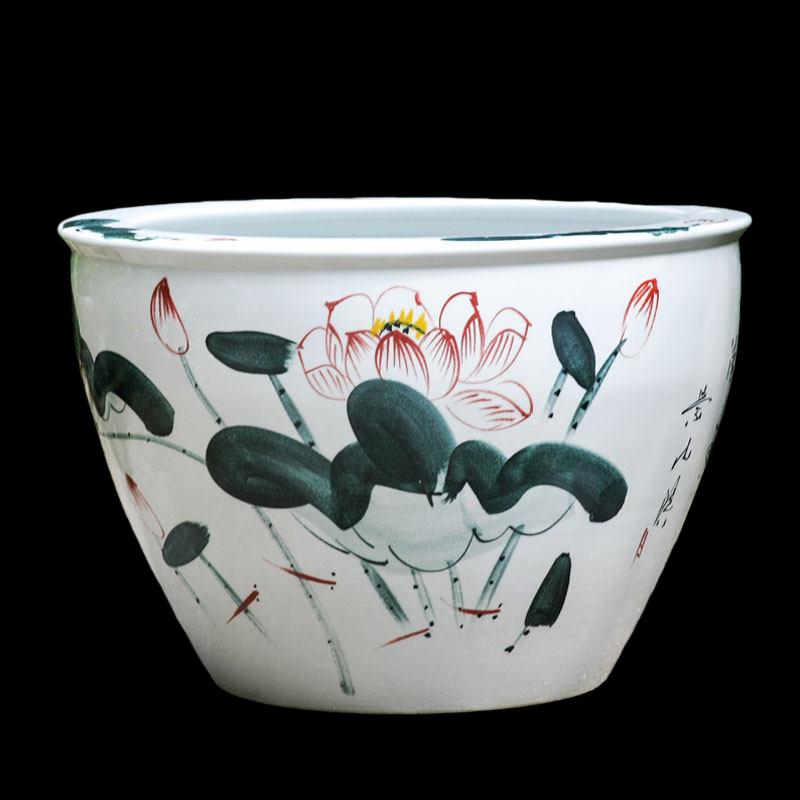 Blue and White Porcelain Garden Planter