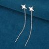 2026 Trendy 925 Sterling Silver Star Dangle Earrings for Women – Simple, Versatile, Fresh Design
