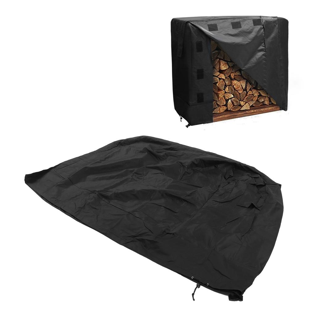Firewood Rack Cover Rainproof Dustproof Windproof 600D Oxford Cloth Outdoor Log Rack Covers for Storage Firewood