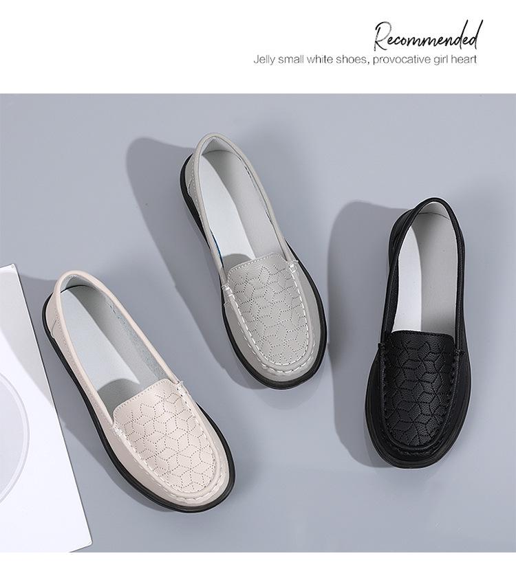 Doudou Women's Slip-On Loafers: Spring-Fall Non-Slip Casual Shoes, Low-Cut, Plus Size for Pregnant Moms