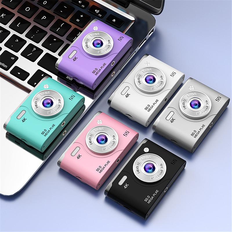 Retro Ccd Digitalkamera 4K Dual-Objektiv Videokamera 8x Zoom 2,4 Zoll Bildschirm 6400W Pixel Lange Akkulaufzeit Für Reisen Und Studenten