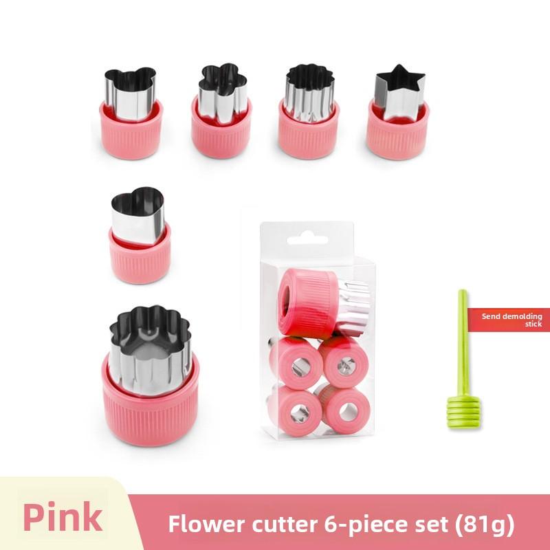 Household Kitchen Mold Set Baby Complementary Food Butterfly Noodle Mold Fruit and Vegetable Cutting Mold Stainless Steel Biscuit Embossing Mold