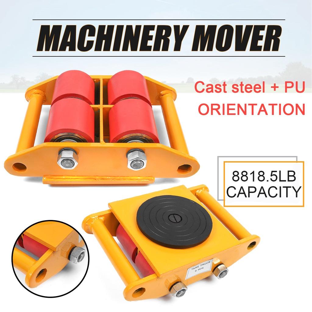 Cast Steel And PU Durable Machine 6T/13200lb Dolly Skate Machinery Roller Mover Cargo Trolley