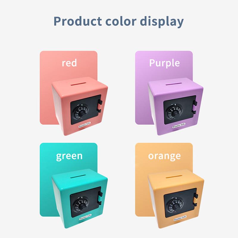 Mini Bank Money Box Retro Rotating Password Cash Coins Saving Box Bank Safe Box Automatic Deposit Banknote Christmas Gift