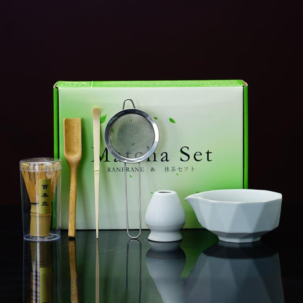 6Pcs/Set Smooth Japanese Matcha Powder Whisk Kiln-Formed Matcha Set  Tea Set Accessories