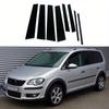 8 Stück Hochglanz Schwarz Säulenpfosten Türfenster Verkleidung Abdeckung B C Säule Autoaufkleber Passend für Volkswagen Touran 1T 2004-2015 2014 2013 2012 2011