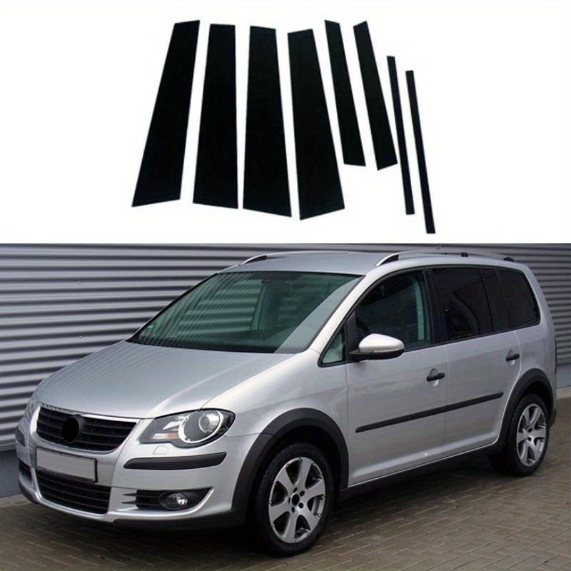 8 Pezzi Nero Lucido Montante Posteriore Portiera Finestrino Copertura Trim Colonna B C Adesivo Auto Adatto Per Volkswagen Touran 1T 2004-2015 2014 2013 2012 2011