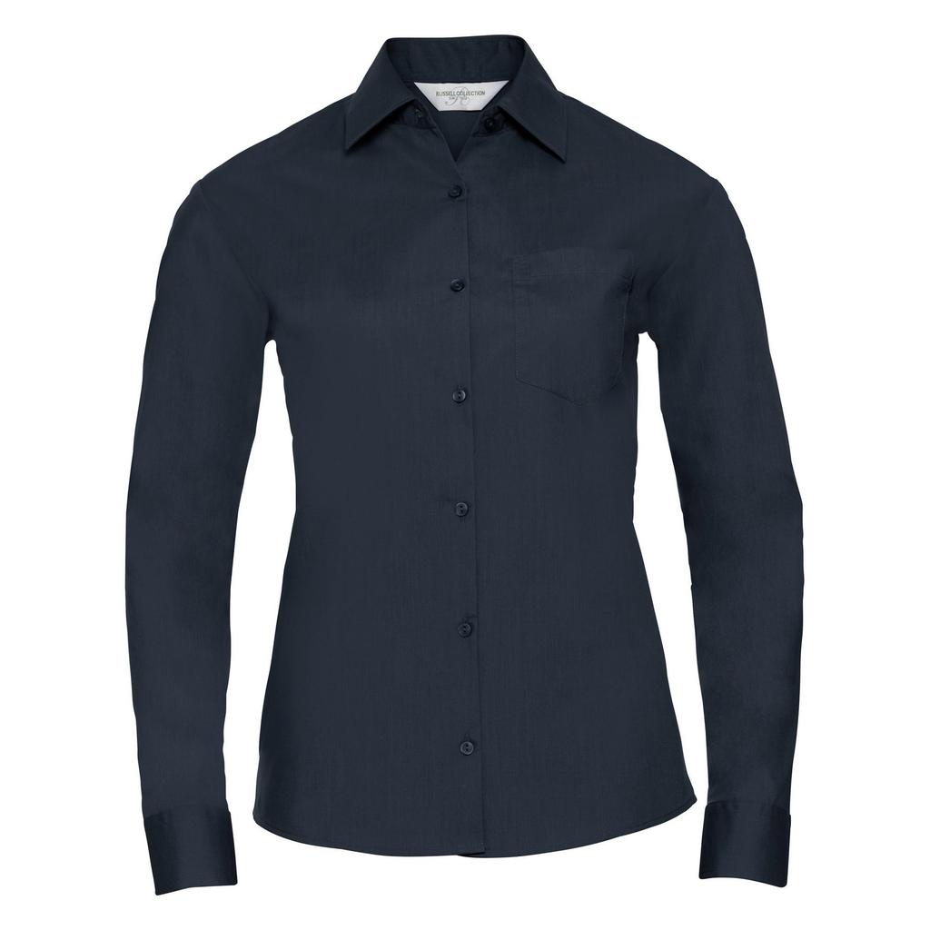 Russell Collection Ladies/Womens Long Sleeve Shirt