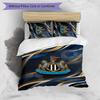 Newcastle United Football Printed 3 Pieces Bedding Set, Comfortable Skin Friendly Bedroom Duvet Cover Set