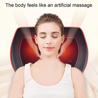 24W 12V Head Neck Massager Car Home Cervical Shiatsu Massage Neck Back Waist Body Electric Multifunctional Massage Pillow Cushion